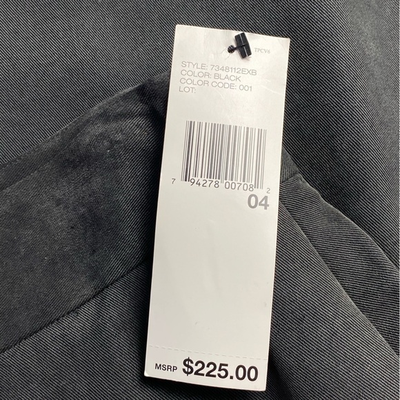 DKNY Mini Skirt Womens Size 4 Black Zipper Pockets A-Line Ladies Skirt MSRP $225 - Picture 9 of 12